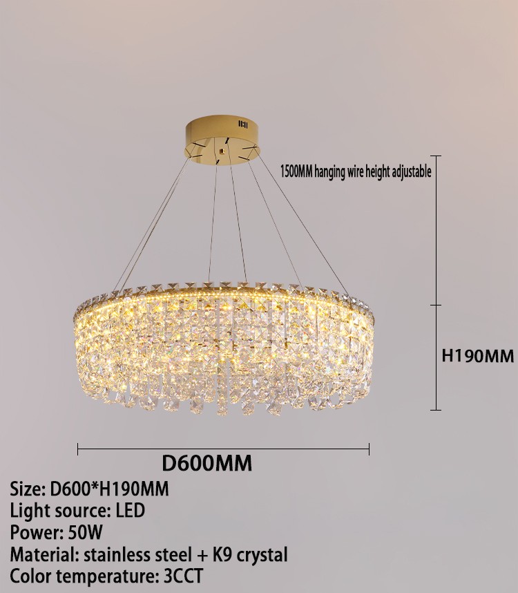 254/3CCT Light luxury crystal chandelier