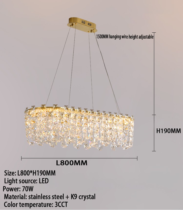 254/3CCT Light luxury crystal chandelier