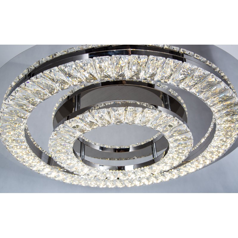 Modern stainless steel crystal lamp