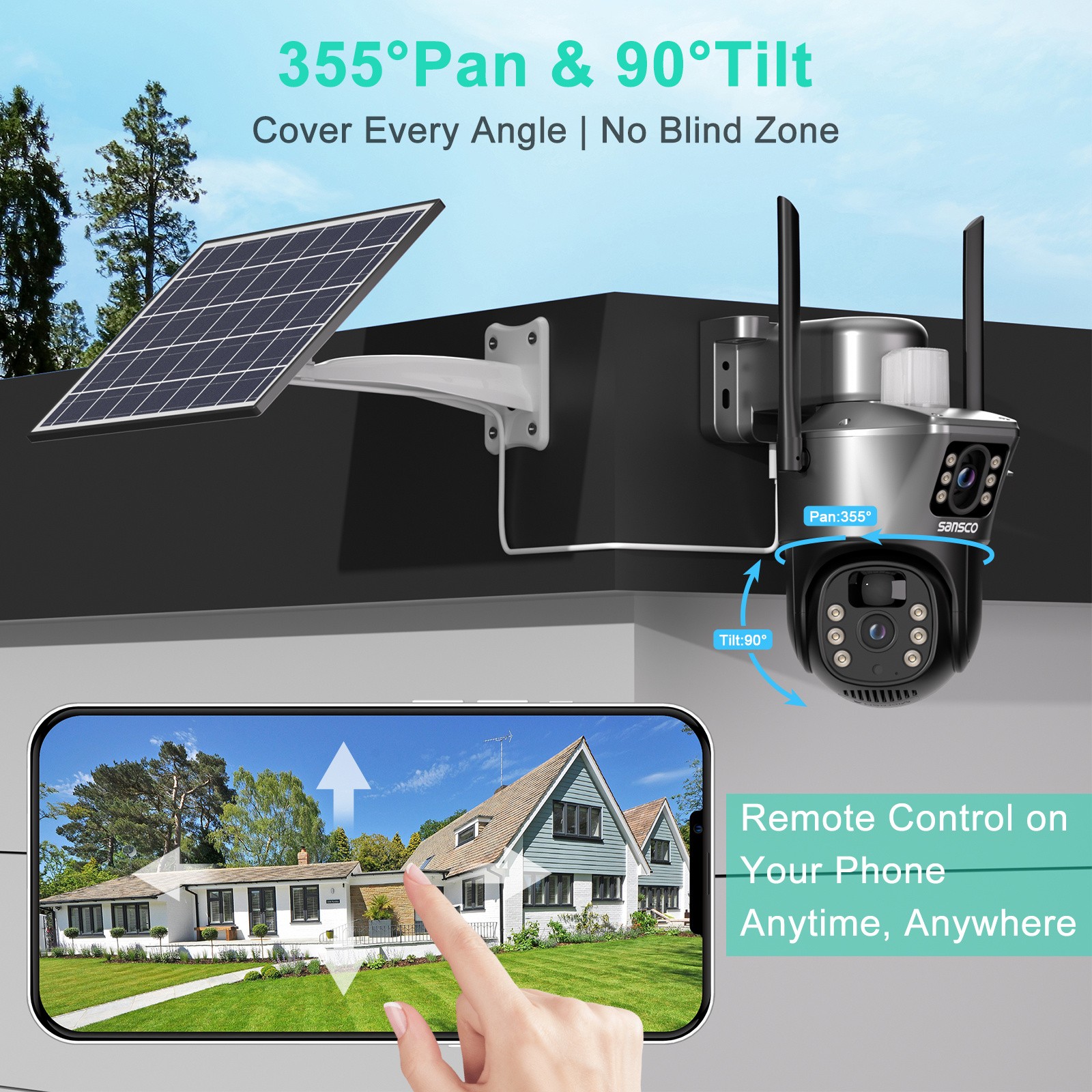 Solar 2.4g/wifi monitoring